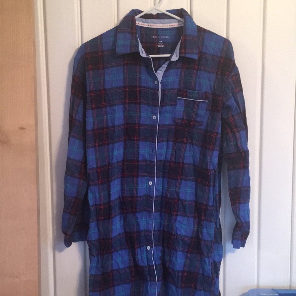 Tommy Hilfiger button up night shirt